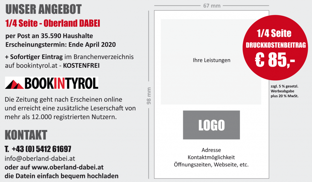 Tiroler Firmen halten zusammen - Oberland DABEI